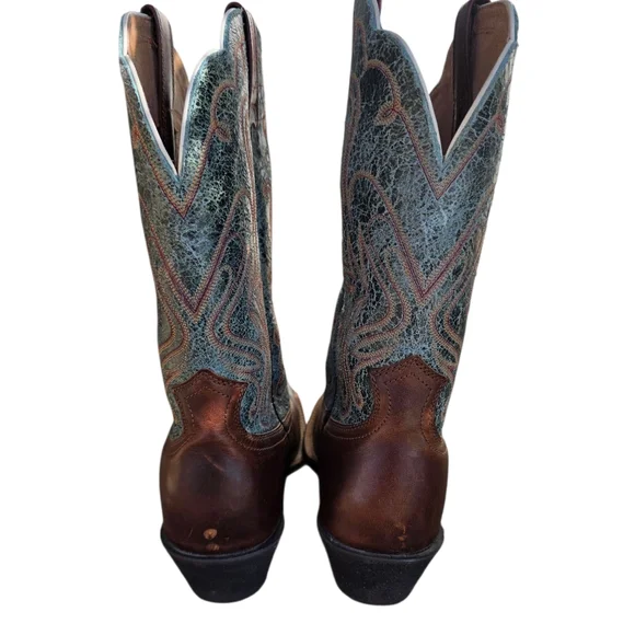Ariat Womens Legend Piney Woods Western Cowgirl Boots Turquoise 8.5 B Concert - Picture 4 of 10